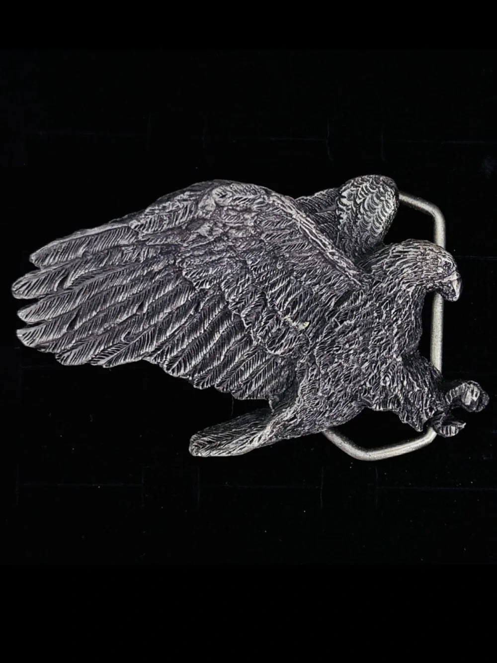 Vintage 1980 collectible American Eagle pewter belt Indiana Metal Craft